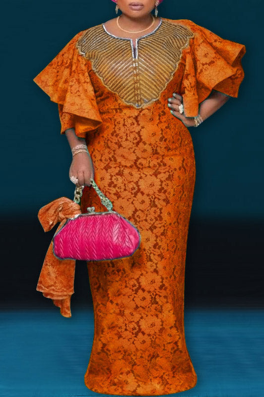 Vintage Fashion Casual Loose Printed Maxi Dress - KITTYJIME